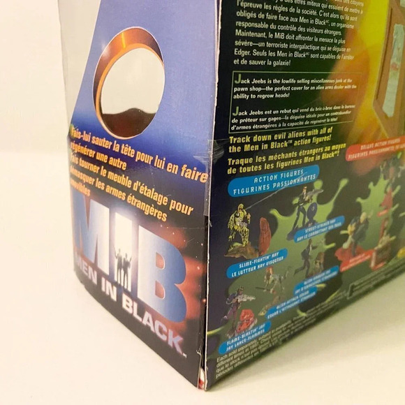 Vintage 1997 Men In Black MIB Jeebs Rotating  Head Action Figure Desk Galoob - Picture 14 of 16